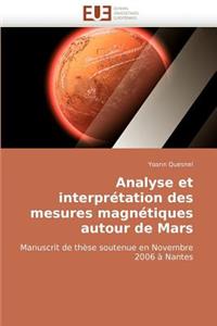 Analyse Et Interprétation Des Mesures Magnétiques Autour de Mars