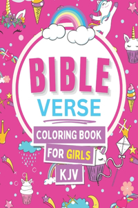 Bible Verse Coloring Book for Girls KJV