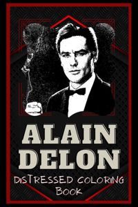 Alain Delon Distressed Coloring Book