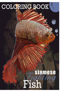 Siamese Fighting Fish Coloring book