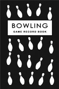Bowling Game Record Book