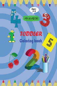 my numbers toddler coloring book