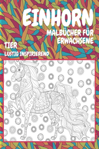 Malbücher für Erwachsene - Lustig inspirierend - Tier - Einhorn