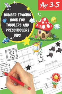 Number tracing Book For Toddlers And Preschoolers Kids Age 3-5