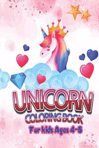 Unicorn Coloring Book for Kids Ages 4-8