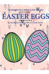 Coloring Book for 4-5 Year Olds (Easter Eggs)