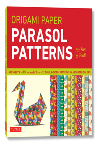 Origami Paper - Parasol Patterns - 8 1/4 Inch - 48 Sheets