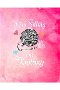 If I'm Sitting I'm Knitting