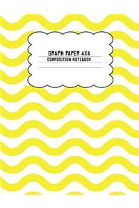 Graph Paper 4x4 Composition Notebook