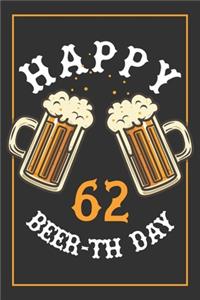 62nd Birthday Notebook