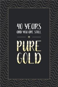 40th Birthday Notebook