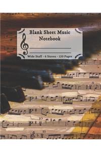Blank Sheet Music Notebook