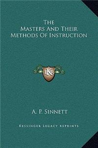 The Masters And Their Methods Of Instruction