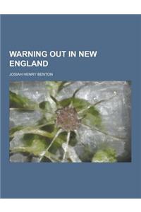 Warning Out in New England