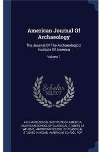 American Journal Of Archaeology