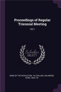 Proceedings of Regular Triennial Meeting