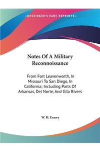 Notes Of A Military Reconnoissance