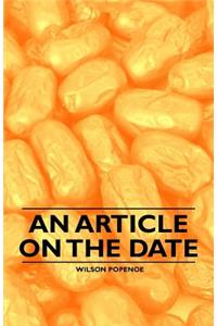 An Article on the Date