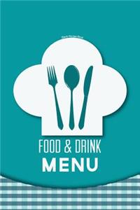 Blank Recipe Book: Food & Drink Menu