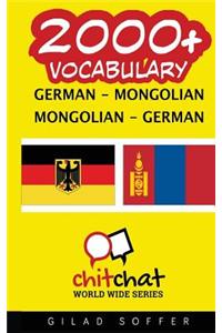 2000+ German - Mongolian Mongolian - German Vocabulary
