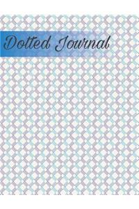 Dotted Journal: Dotted Notebook Large Size 8.5x11, 110 Dot Grid Pages, Purple Blue Cross Cover, Perfect for Bullet Journaling, Writing, Sketching & Doodling