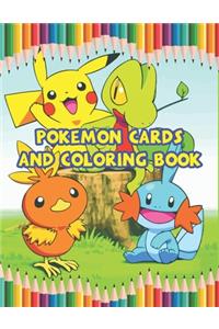 Pokemon Cards And Coloring Book