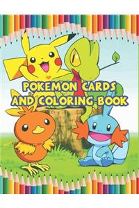 Pokemon Cards And Coloring Book