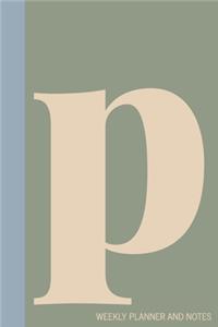 p - Weekly Planner and Notes