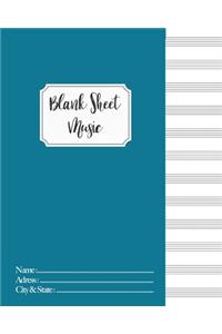 Blank Sheet Music Composition Manuscript Staff Paper Art Music Christmas Notebook Birthday Gift