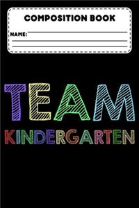 Composition Book Team Kindergarten