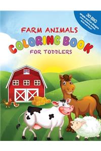 Farm Animals Coloring Book For Toddlers