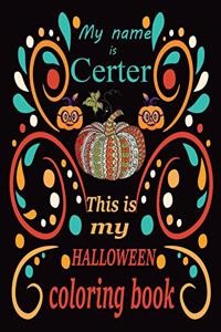 My name is Certer This is my HALLOWEEN coloring book