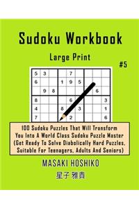 Sudoku Workbook-Large Print #5