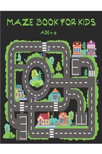 Maze book for kids age 4-8