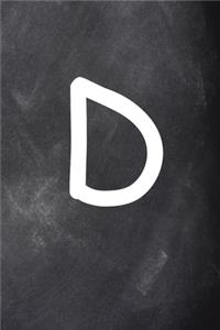 2020 Weekly Planner Monogram D Personalized D Chalkboard 134 Pages