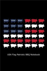 USA Flag Patriotic BBQ Notebook