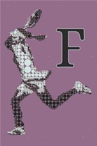 F Monogram Initial Tennis Journal
