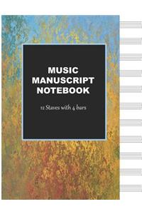 Music Manuscript Notebook