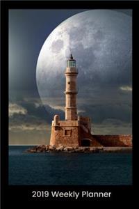 2019 Weekly Planner - Lighthouse and Moon