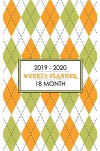 18 Month Weekly Planner 2019-2020