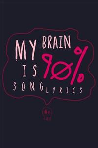 My Brain Is 90% Song Lyrics