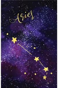 Journal Notebook Zodiac Sign Aries Constellation