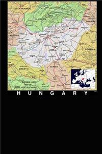 Modern Day Color Map of Hungary Journal