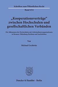 Kooperationsvertrage Zwischen Hochschulen Und Gesellschaftlichen Verbanden