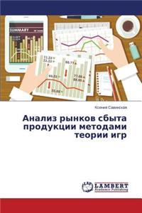 Analiz rynkov sbyta produktsii metodami teorii igr