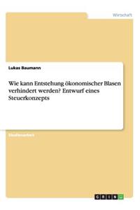 Wie kann Entstehung ökonomischer Blasen verhindert werden? Entwurf eines Steuerkonzepts