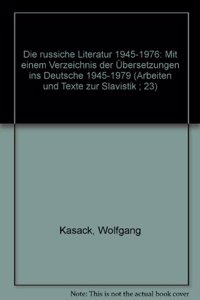 Die russische Literatur 1945-1976