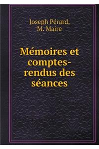 Mémoires et comptes-rendus des séances
