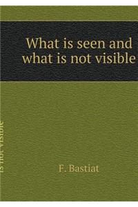 What is seen and what is not visible