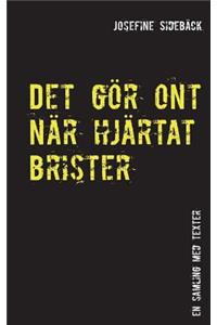 Det gör ont när hjärtat brister